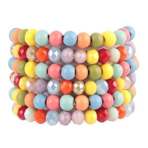 Modern Boho Stackable Mixed Bead Bracelets